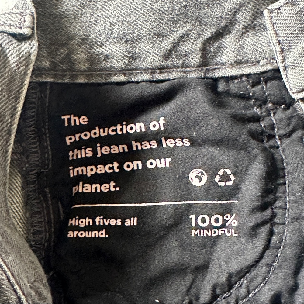 PacSun Gray High Rise Straight Jeans - Picture 8 of 9